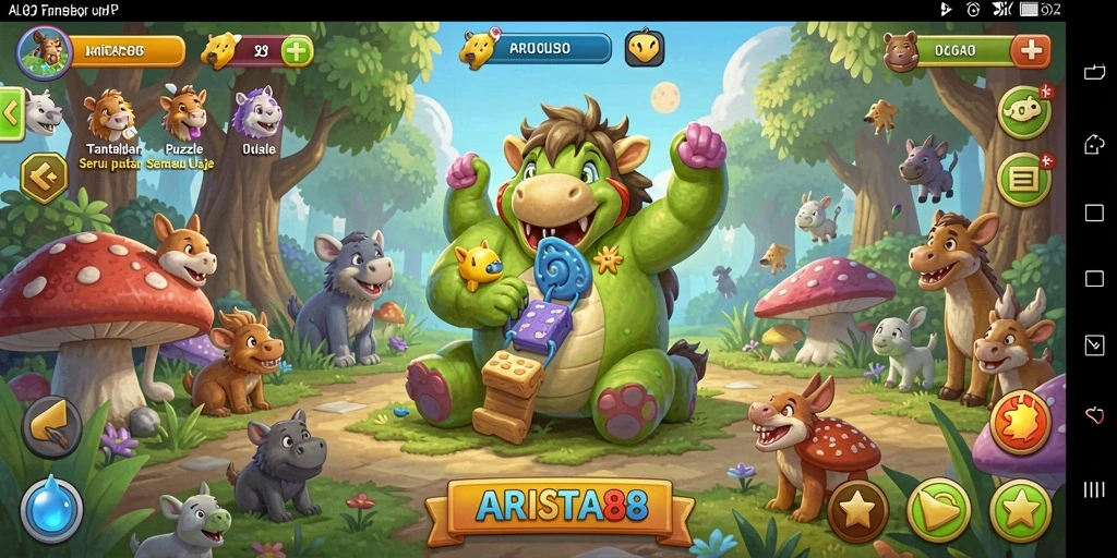 Tampilan screenshot ARISTA88 menampilkan gameplay Puzzle yang menantang.
