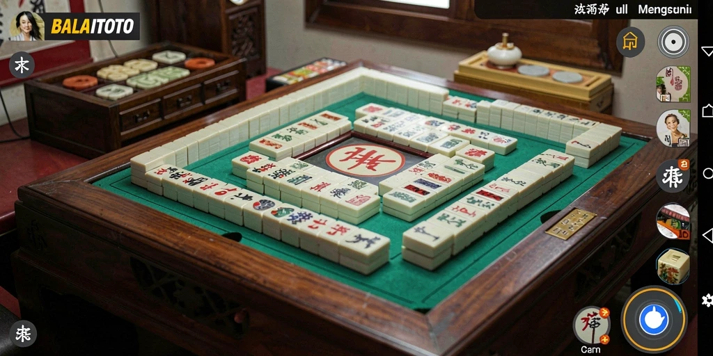 Tampilan screenshot BALAITOTO yang menunjukkan gameplay Mahjong yang mendebarkan.
