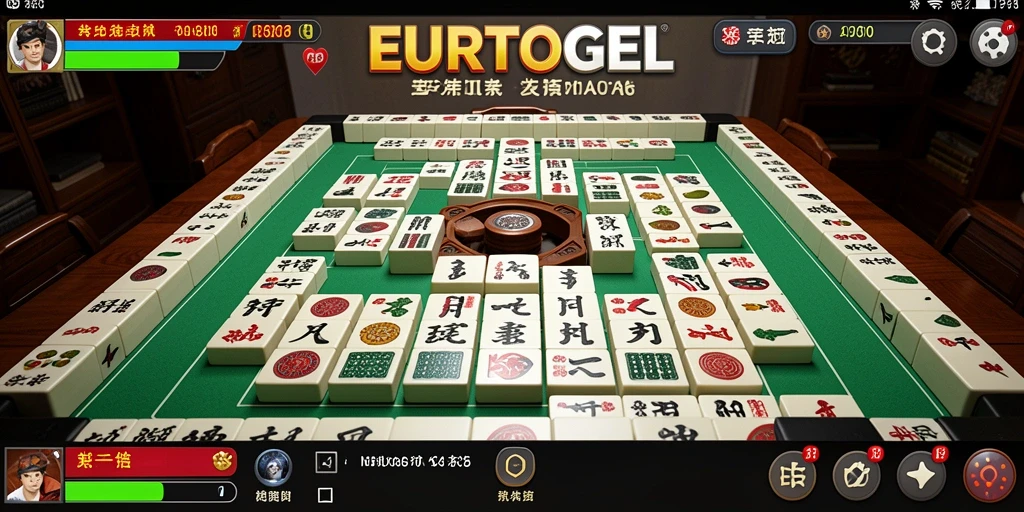 Tampilan gameplay menarik dari permainan Mahjong EUROTOGEL.