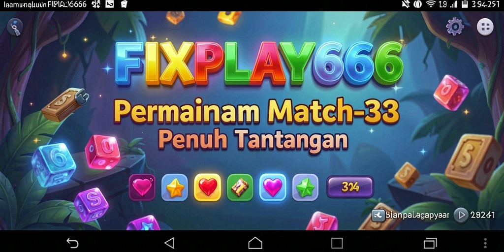 Gameplay FIXPLAY666 yang menarik dengan berbagai tantangan Match-3.