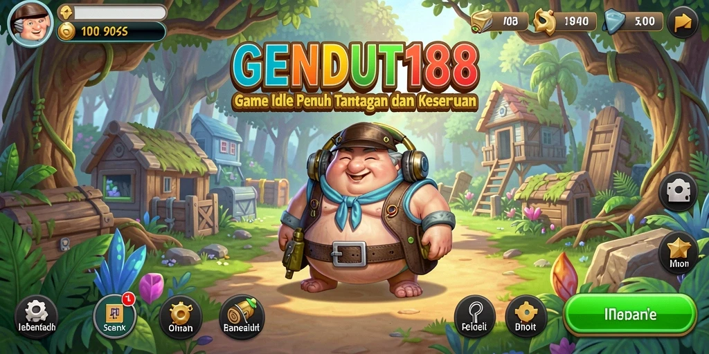 Tampilan gameplay seru dan karakter menarik di GENDUT188.