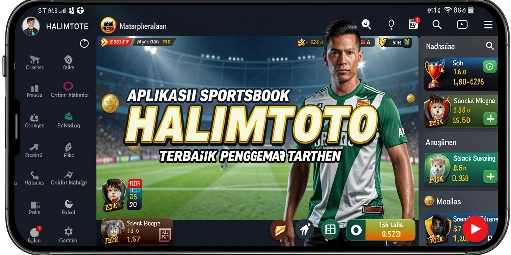 Tampilan menarik dari gameplay Sportsbook HALIMTOTO yang mendebarkan.