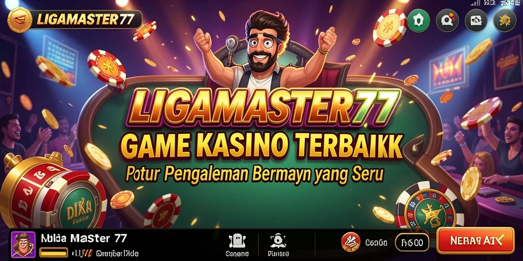 Tampilan gameplay Kasino yang menarik dan seru di LIGAMASTER77.