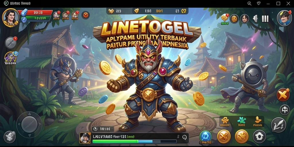 Screenshot utama LINETOGEL menampilkan fitur pengingat dan jadwal.