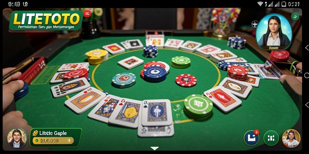 Screenshot gameplay Gaple di LITETOTO dengan tampilan seru.