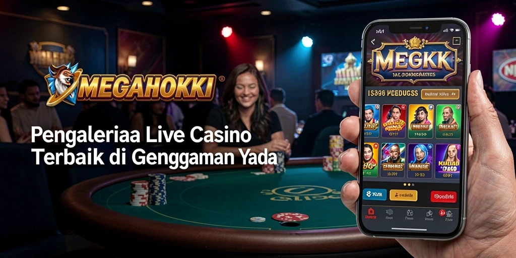 Tampilan gameplay Live Casino MEGAHOKI yang menegangkan dan interaktif.