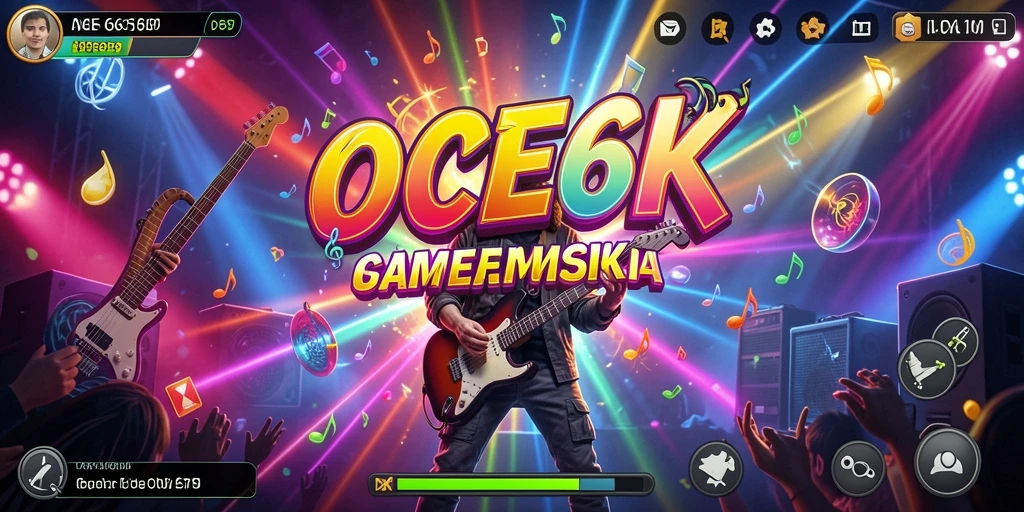 Screenshot gameplay OCE69 menampilkan keseruan permainan musik.