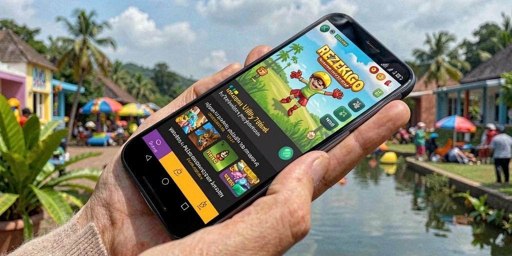 Tampilan antarmuka REZEKIGO yang sederhana dan fungsional.