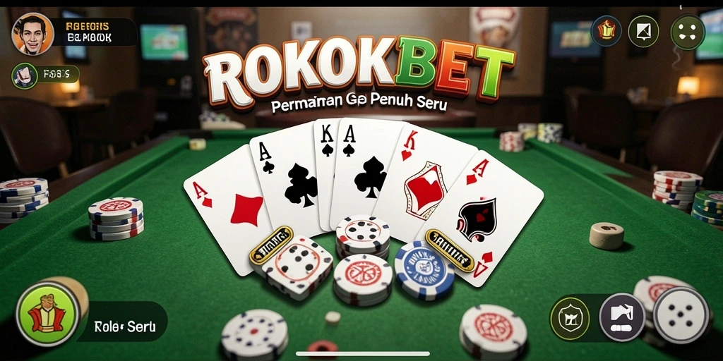 Tampilan seru gameplay Gaple di ROKOKBET.