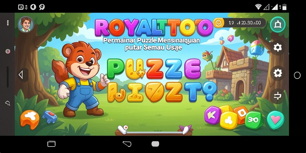 Gameplay ROYALTOTO menampilkan tantangan Puzzle yang menarik dan adiktif.