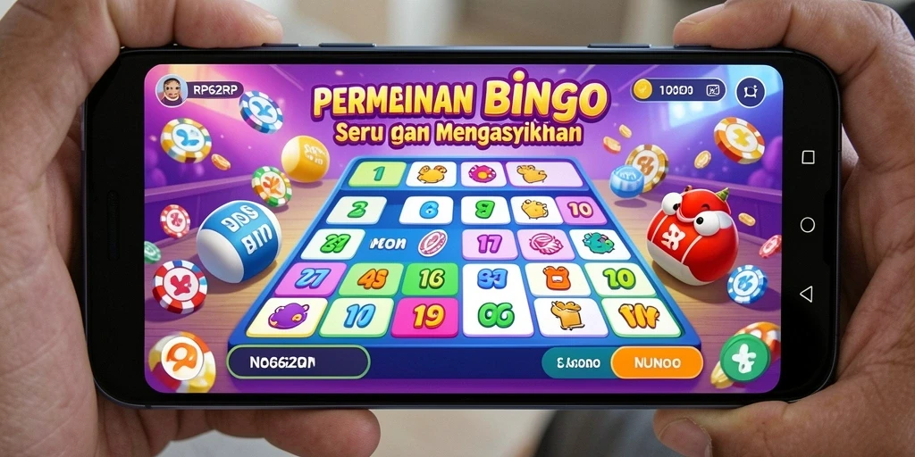 Tampilan gameplay RP62RP yang menarik dan dinamis saat bermain Bingo.