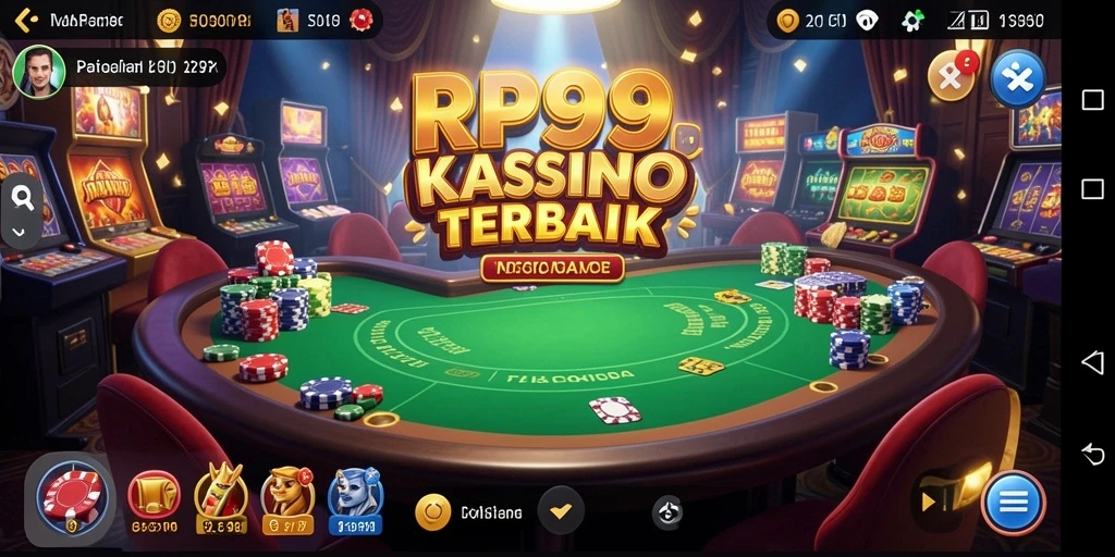 Tampilan gameplay yang menarik dan mendebarkan dari RP99 di kasino.