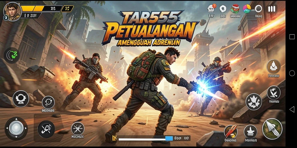TAR555 menampilkan gameplay aksi seru dan grafis yang menakjubkan.