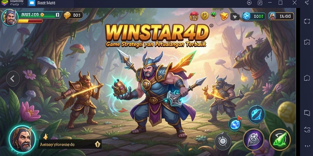 Gameplay mendebarkan dari WINSTAR4D dengan strategi yang menantang.