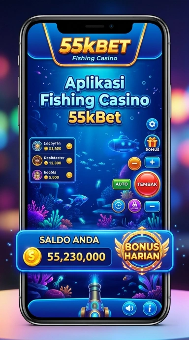 Tampilan antarmuka pengguna 55kbet yang menarik.