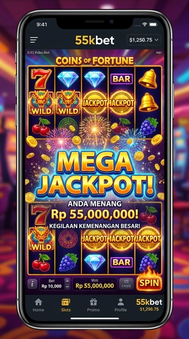 Proses pengunduhan aplikasi di 55kbet yang cepat.